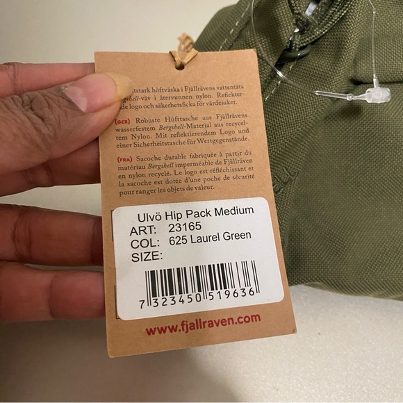 NWT FJALLRAVEN ULVO EVERYDAY OUTDOOR HIP PACK  MEDIUM IN LAUREL GREEN - Picture 6 of 14